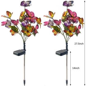 LED Four Color Butterfly Tree Solar Lamp