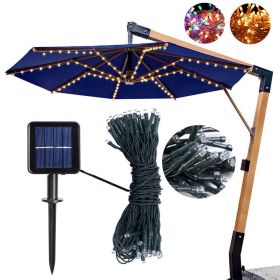 104 LEDs Solar-Powered String Light Fit 8-Rib 8/9/10ft Aluminum Outdoor Patio Umbrella