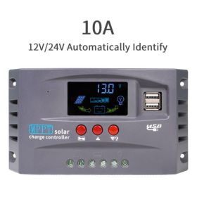 10A 20A 30A MPPT Solar Charge Controller 12V/24V Solar Regulator USB 5V Panel Battery Regulator With Intelligent LCD Display