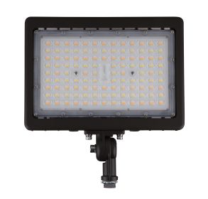 LED Flood Light | 90Watt | 7000Lm | Adjustable CCT 3000K-4000K-5000K | Knuckle Mount | Bronze housing | Landscaping Light | 5 Years Warranty