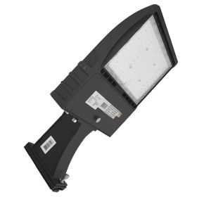 LED Area Light | Street light | Led Parking lot light | 100 Watt | 13200Lm | 5000K | Straight Arm Mount | Black housing | UL & DLC Listed