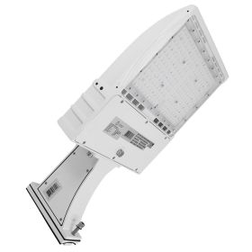 LED Area Light | 150 Watt | 19800 Lumens | 5000K | Straight Arm Mount | White Housing | i9 Series | Parking Lot Light | Street Light