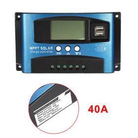 30/40/50/60/100A MPPT Solar Charge Controller Dual USB LCD Display 12V 24V Auto Solar Cell Panel Charger Regulator With Load