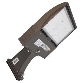 LED Area Light | LED Street Light | Led Parking Lot light | 100 Watt | 13200Lm | 5000K | Straight Arm Mount | Bronze housing | UL & DLC Listed