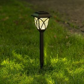 Plastic lawn lamp (Option: Warm White-1pc)