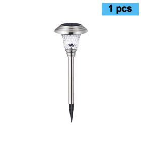 Solar lawn light (Option: 1PCS-Silver)