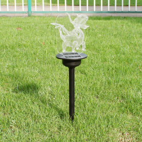 Waterproof Solar Acrylic Lawn Light (Option: Little Fire Dragon)