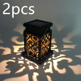 Solar gypsophila wind lantern (Option: Heart shaped lantern 2pcs)