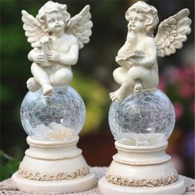 Garden balcony angel solar light (Option: )