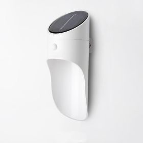 Outdoor solar human induction led wall light (Option: White-Arm white)