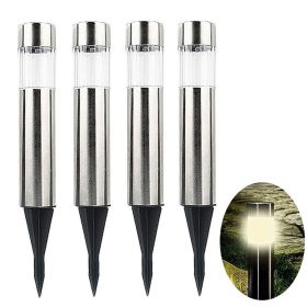 Solar cylindrical lawn light (Option: Warm light-4PCS)