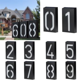 Solar Powered House Number (Option: Number 9)