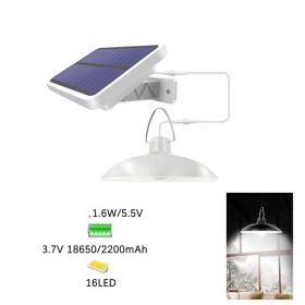 16LED solar chandelier (Option: Cold-White)