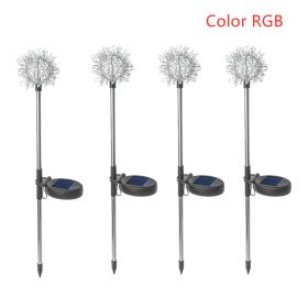 Solar Light Solar Dandelion Plug In Light Garden Decoration LED Light (Option: )