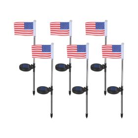 Garden Decoration Solar Flag Light (Option: American flag-1PCS)