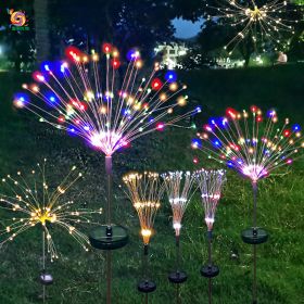 Firework Lights Christmas Outdoor Led Holiday Sky Starry Lights (Option: Warm White-120cm-8Modes)