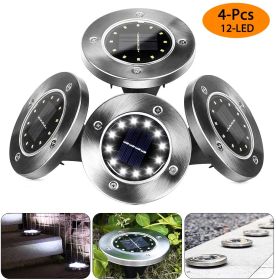 8LED Waterproof Solar Powered Garden Lights (Option: )