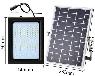 Annual 0 electricity fee solar flood light floodlight rural roof balcony garden street lighting (Option: )