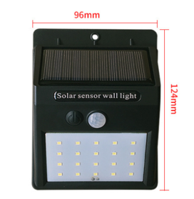 Solar sensor light (Option: White light-BK-2 moden 20)