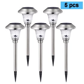 Solar lawn light (Option: 5PCS-Silver)