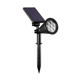 Solar Lawn Light LED Outdoor Waterproof Wall Light RGB Garden Light (Option: 4 lights white light)