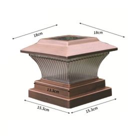 Solar lamp post headlamp (Option: Copper-Warm light)