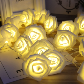 Rose LED String Lights (Option: Warm-EU plug-10m)