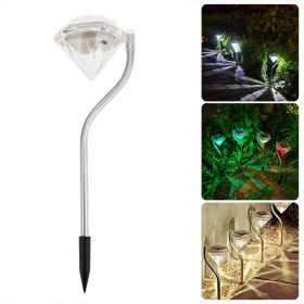 Solar Powered Garden Diamond Light (Option: Colours)