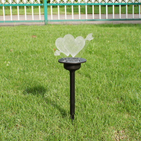 Waterproof Solar Acrylic Lawn Light (Option: Love)