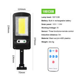 Solar Lamp Body Induction Remote Control Street Lamp (Option: )