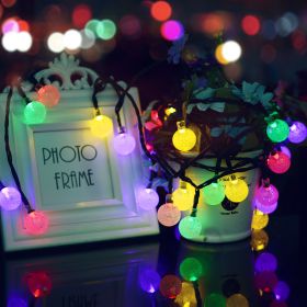 Remote Control Usb Bubble Ball Outdoor Holiday Decoration String Lights (Option: )