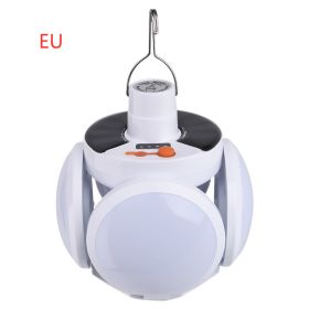 Solar Charging Light LED Power Failure Emergency Bulb Light (Option: White-EU)