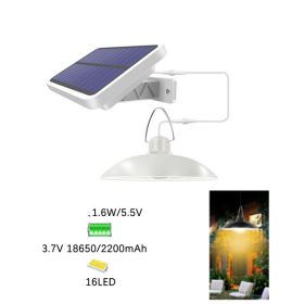 16LED solar chandelier (Option: Warm-White)