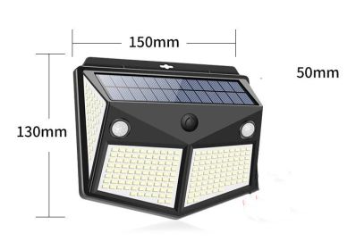 Outdoor Rainproof Garden Villa LED Solar Light Dual Sensor (Option: 260LED)