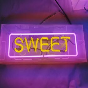 LED Neon Sign Acrylic Glass Light Box (Option: Zhengbai-220V US)