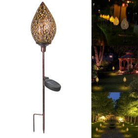 Garden Decoration Solar Wrought Iron Ground Ball Lamp (Option: B-1PCS)