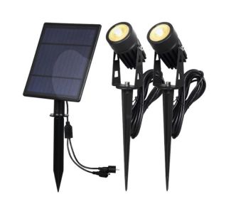 Intelligent LED solar ground light (Option: Warm light)