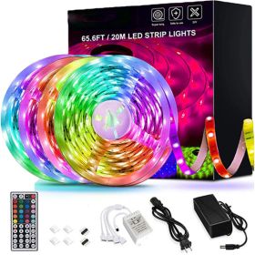 LED Strip Lights Lamp 5050 RGB Flexible Tape Diode 5M Controller Room Decor TV Computer BackLight Decoration Christmas (Option: )