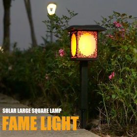 Outdoor Waterproof Solar LED Lights Decorate Garden Passages (Option: Flame-1PC)